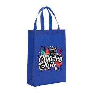 Graffiti Printed Non-woven Fabric Bag Print On Your Demand, Size:38x30x10cm(Royal Blue)