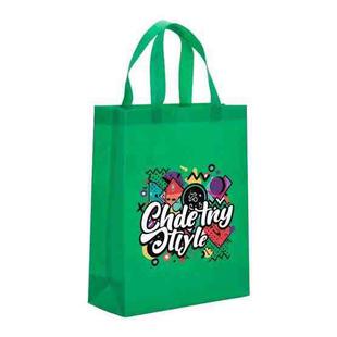 Graffiti Printed Non-woven Fabric Bag Print On Your Demand, Size:38x30x10cm(Grass Green)