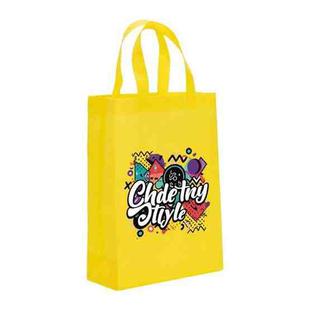 Graffiti Printed Non-woven Fabric Bag Print On Your Demand, Size:38x30x10cm(Yellow)