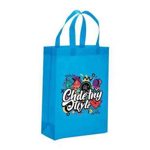 Graffiti Printed Non-woven Fabric Bag Print On Your Demand, Size:38x30x10cm(Sky Blue)
