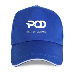 POD Printed Polyester Cotton Steel Buckle Cap Print On Your Demand(Royal Blue)