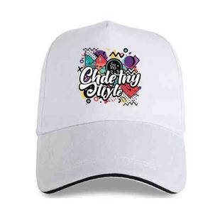 Graffiti Printed Polyester Cotton Steel Buckle Cap Print On Your Demand(White)