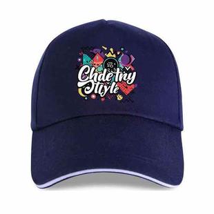 Graffiti Printed Polyester Cotton Steel Buckle Cap Print On Your Demand(Navy Blue)