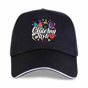 Graffiti Printed Polyester Cotton Steel Buckle Cap Print On Your Demand(Black)