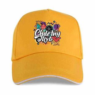 Graffiti Printed Polyester Cotton Steel Buckle Cap Print On Your Demand(Yellow)