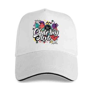 Graffiti Printed Polyester Cotton Steel Buckle Cap Print On Your Demand(Beige White)