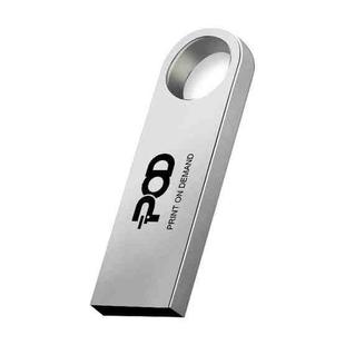 POD Metal USB 2.0 Flash Drive Print On Your Demand, Memory:256GB(Silver)
