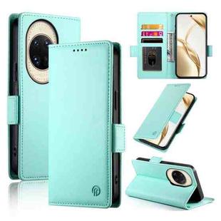 For Huawei nova 14 Ultra Side Buckle Magnetic Frosted Leather Phone Case(Mint Green)