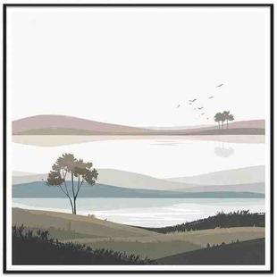 Scenery Decorative Painting with PS Frame Print On Your Demand, Size:60x60cm