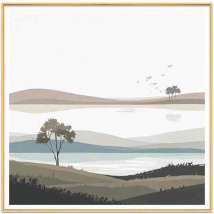 Scenery Decorative Painting with Aluminum Alloy Frame Print On Your Demand, Size:40x40cm