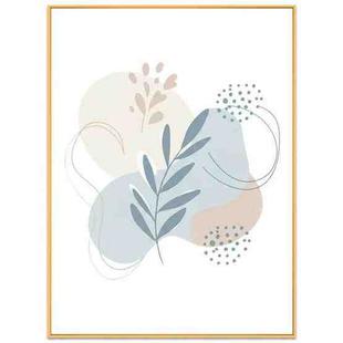 Fresh Leaves Decorative Painting with Aluminum Alloy Frame Print On Your Demand, Size:15x20cm