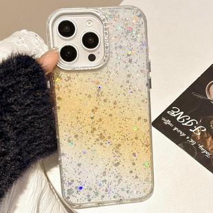 For iPhone 13 Pro Max Starry Sky Gradient IMD Phone Case(Yellow)
