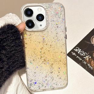 For iPhone 12 Pro Max Starry Sky Gradient IMD Phone Case(Yellow)