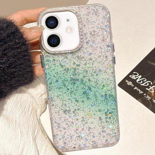 For iPhone 11 Starry Sky Gradient IMD Phone Case(Green)
