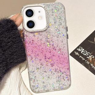 For iPhone 11 Starry Sky Gradient IMD Phone Case(Pink)