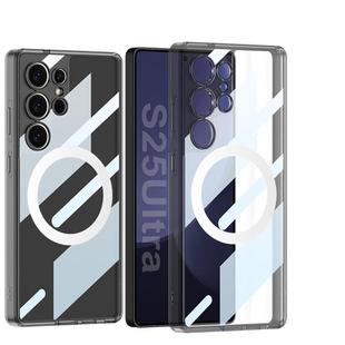 For Samsung Galaxy S25 Ultra 5G GKK Space Series MagSafe Shockproof Full Coverage Phone Case(Transparent Black)