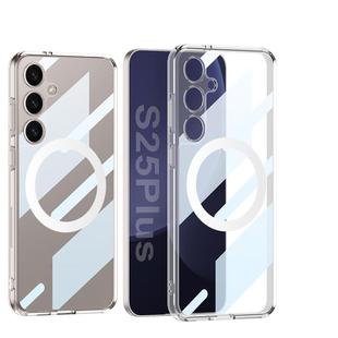 For Samsung Galaxy S25+ 5G GKK Space Series MagSafe Shockproof Full Coverage Phone Case(Transparent)