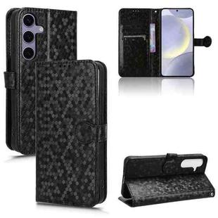 For Samsung Galaxy S25 FE 5G Honeycomb Dot Texture Leather Phone Case(Black)