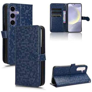For Samsung Galaxy S25 FE 5G Honeycomb Dot Texture Leather Phone Case(Blue)