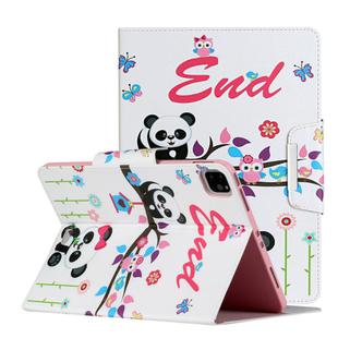 For iPad Pro 11 inch (2020) Painted Pattern Horizontal Flip Leather Tablet Case with Holder(Panda)