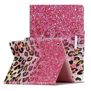 For iPad 4 / 3 / 2 Painted Pattern Horizontal Flip Leather Case with Holder(Leopard Powder Sand)