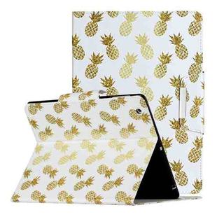 For iPad 4 / 3 / 2 Painted Pattern Horizontal Flip Leather Case with Holder(Pineapple)