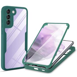 For Samsung Galaxy S21+ 5G Acrylic + TPU 360 Degrees Full Coverage Phone Case(Green)
