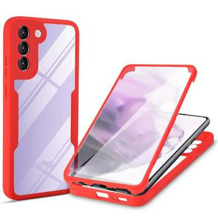 For Samsung Galaxy S21+ 5G Acrylic + TPU 360 Degrees Full Coverage Phone Case(Red)