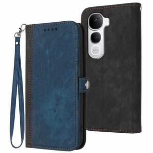 For vivo Y400 Pro 5G Side Buckle Double Fold Hand Strap Leather Phone Case(Royal Blue)