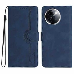 For vivo Y200i Heart Pattern Skin Feel Leather Phone Case(Royal Blue)