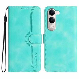 For vivo Y29s 5G / Y04 4G Global Heart Pattern Skin Feel Leather Phone Case(Light Blue)