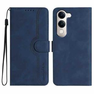 For vivo Y29s 5G / Y04 4G Global Heart Pattern Skin Feel Leather Phone Case(Royal Blue)