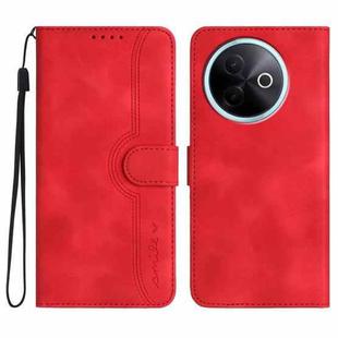 For vivo Y39 5G Heart Pattern Skin Feel Leather Phone Case(Red)
