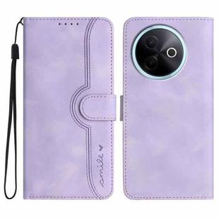 For vivo Y39 5G Heart Pattern Skin Feel Leather Phone Case(Purple)