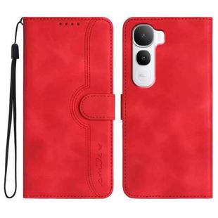 For vivo Y400 5G Heart Pattern Skin Feel Leather Phone Case(Red)