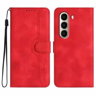 For Itel A95 5G Heart Pattern Skin Feel Leather Phone Case(Red)