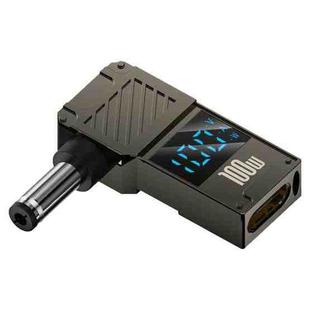 100W Computer Charging Digital Display Adapter, Specification:Type-C to DC5.5x2.1mm
