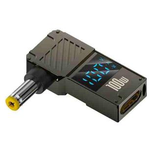 100W Computer Charging Digital Display Adapter, Specification:Type-C to DC5.5x2.5mm
