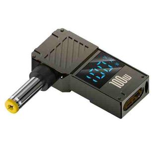 100W Computer Charging Digital Display Adapter, Specification:Type-C to DC5.5x1.7mm
