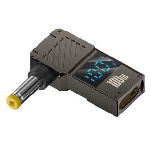 100W Computer Charging Digital Display Adapter, Specification:Type-C to DC4.8x 1.7mm Tuning Fork
