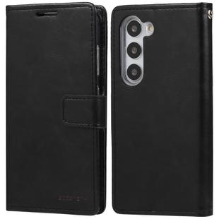 For Samsung Galaxy S25 5G GOOSPERY BLUE MOON Crazy Horse Texture Leather Phone Case(Black)