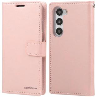 For Samsung Galaxy S25+ 5G GOOSPERY BLUE MOON Crazy Horse Texture Leather Phone Case(Rose Gold)