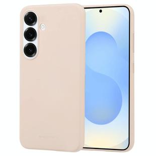 For Samsung Galaxy S25 5G GOOSPERY SOFT FEELING Liquid TPU Soft Phone Case(Apricot)