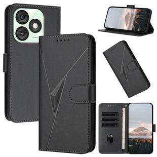 For Itel A50 Triangle Pattern Buckle Clasp Leather Phone Case(Black)