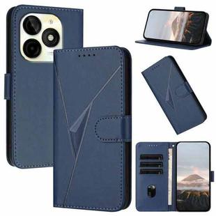 For Itel P65C Triangle Pattern Buckle Clasp Leather Phone Case(Royal Blue)