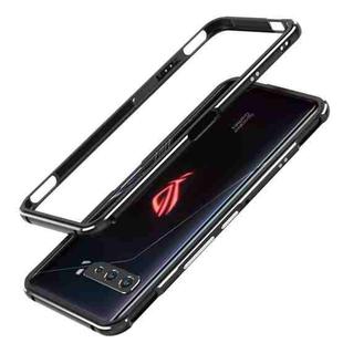 For ASUS ROG Phone 3 ZS661KS Aluminum Alloy Shockproof Protective Bumper Frame(Black Silver)