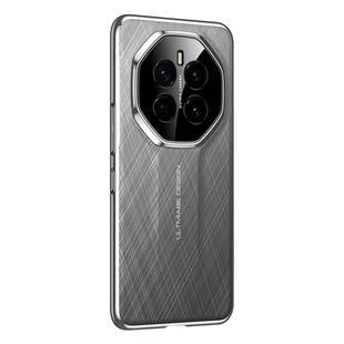 For Honor Magic7 Imitation Ultimate Design Plain Leather Paint PC Phone Case(Grey)