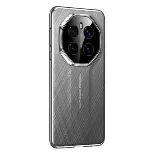 For Honor Magic7 Pro Imitation Ultimate Design Plain Leather Paint PC Phone Case(Grey)