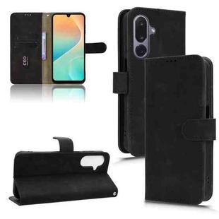 For Samsung Galaxy M36 5G Skin Feel Magnetic Flip Leather Phone Case(Black)