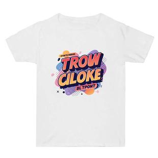 Orange Alphabet Printed Summer Baggy Cotton Short Sleeve T-shirt Print On Your Demand, Size:L(White)